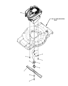 Engine Group Diagram and Parts List for 7800806-BTPV22675HWFC 2011 Briggs and Stratton Lawn Mower
